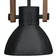 PR Home Ashby Single Black Pendant Lamp 19cm