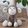 Hoooked Mace Monkey Crochet Kit Brown