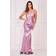 Goddiva Satin Bandeau Maxi Dress