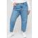 Levi's Plus 501 cropped jeans in indigo-Blue16
