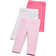 Luvable Friends Baby Girl's Leggings 3-pack - Pink Rose