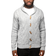 XRay Waffle Knitted Shawl Collar Cardigan - Light Grey