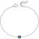 John Greed September Birthstone Bracelet - Silver/Blue