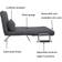 Homcom Convertible Bed Chaise Sofa 106cm 2 Seater