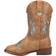 Roper Girl's Glitter Breeze Square Toe Cowboy Boots - Tan