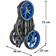 Caddytek EZ TOUR Quickfold 3-Wheel Golf Trolley Blue