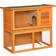 Pawhut 2-Tier Wooden Guinea Pig Rabbit Hutch 90x45x80 cm