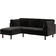 Very Clair Black Sofa 204cm 2 Seater