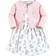 Hudson Baby Cotton Dress & Cardigan Set - Bunny Floral