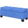 Homcom Upholstered Dark Blue Storage Bench 116.2x47cm