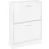 vidaXL 59x17x81cm High Gloss White Shoe Rack 59x81cm