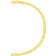 Simona Argento Bella Cuban Chain Anklet - Gold