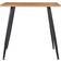 vidaXL MDF Oak/Black Dining Table 80.5x80.5cm