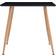 vidaXL MDF Black/Oak Dining Table 80.5x80.5cm