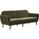 Novogratz Tallulah Memory Green Velvet Sofa 210.8cm 2 Seater