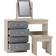 SECONIQUE Nevada Grey Gloss/Light Oak Dressing Table 40.5x100cm 3pcs