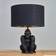 MiniSun Sitting Gorilla Matt Black Table Lamp 48cm