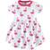 Hudson Baby Cotton Dress 2-pack - Bright Flamingo