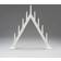 Konstsmide 3932 Matte White Candle Bridge 60cm