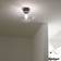 Belid Bullo Grey/Clear Glass Ceiling Flush Light 27cm