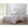 Quaint Home Live Laugh Love Bedspread White (228.6x228.6cm)