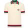 Gucci Web Stripe cotton polo sweater beige