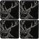 Just Slate JS/C/S4/S Stag Coaster 11cm 4pcs