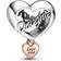 Pandora Love You Daughter Heart Charm - Silver/Rose Gold