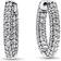 Pandora Timeless Pavé Single Row Hoop Earrings - Silver/Transparent