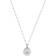 ChloBo Delicate Cube Sunflower Necklace - Silver