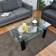 Costway Rectangle Black Coffee Table 59.7x100.3cm