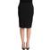 Gianfranco Ferre GF Ferre Black Pencil Knee Length Straight Skirt IT40