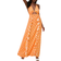 Shein Abstract Ruffled Cutout Maxi Dress