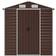 vidaXL Shed Brown Galvanised Steel (Building Area )