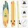 Goplus Yellow and Orange 10.5- or 11-Foot Inflatable Stand-up Paddle Board