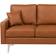 Beliani Gavle Golden Brown Sofa 183cm 3 Seater