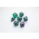 Gamegenic Gamegenic Galaxy Series Aurora RPG Dice Set 7pcs Green/Purple