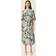 Soaked in Luxury Livinna Marble Midi Dress, Green