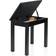Gator Frameworks Deluxe Wooden Keyboard & Piano Bench with Flip-Up Storage Compartment; Black GFW-KEYBENCH-WDBKS Deluxe Keyboard Bench