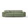 KAWOLA Rani Corduroy Olive Green Sofa 256cm 3 Seater