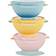 Badabulle Kindergeschirr Kinderbesteck, Funcolor Bowls mit Deckel & Saugnapf