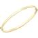 Carissima Rectangular Tube Bangle - Gold