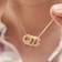 Merci Maman Personalised Unity Name Necklace - Gold