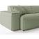 KAWOLA Rani Corduroy Olive Green Sofa 256cm 3 Seater