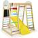 Costway 8-in-1 Wooden Climber with Slide & Swing