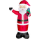 GlitzHome 12FT Lighted Inflatable Santa Decor