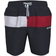 Tommy Hilfiger mens Flag Swim Trunks, Sky Captain