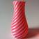 ECO3D Diagonal Pink Vase 11cm