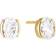 Sif Jakobs White Zirconia Ellisse Carezza Earrings SJ-E2350-CZ-YG