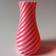 ECO3D Diagonal Pink Vase 11cm